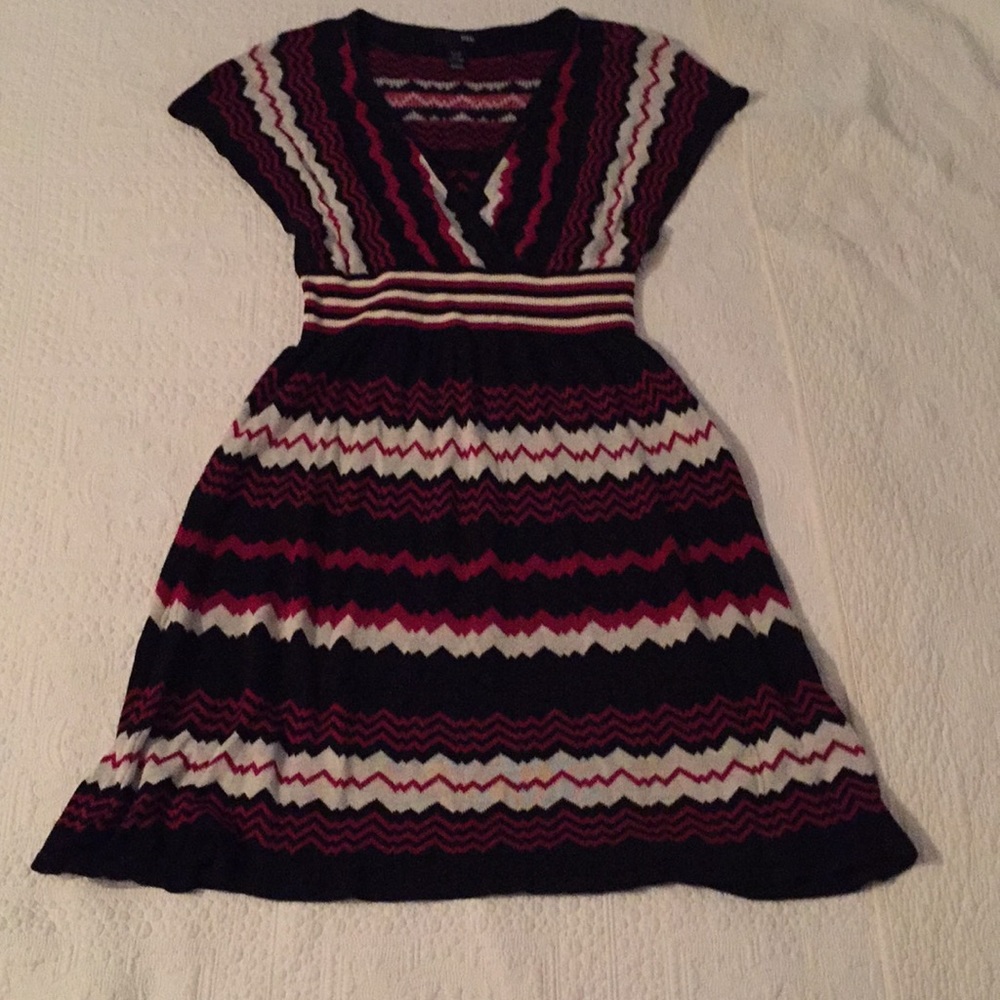 H&M chevron pattern sweater Dress